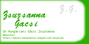zsuzsanna gacsi business card